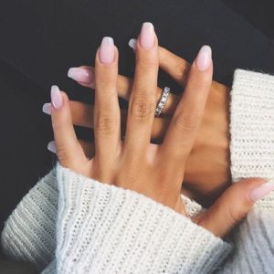 pink pastel nail art