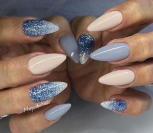 crystal blue nails
