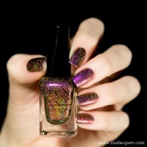 reflective gold nails