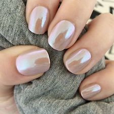 pearly nude nails