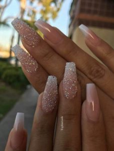 sparkly coffin nails