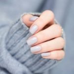 grey gel nails