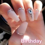 crystal nude nails