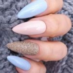 pastel almond Gel Nails