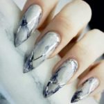 Marble Stilleto Nails