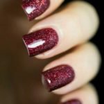 Burgundy Glitter Polish