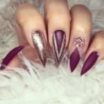 Sparkly Stiletto Nails