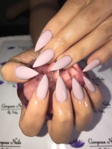 pink Stiletto nails