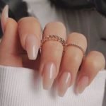 coffin nude nails