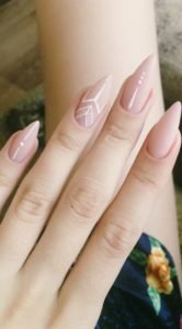 white nude nail designs