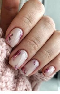 pink nude nail designs