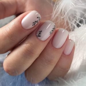 white beige nails