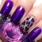Purple Nail Designs – A Little Bit of Leopard Print