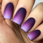 Purple Nail Designs – Matte Ombre Design