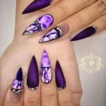 Purple Nail Desings – Matte, Marbled and Embellished