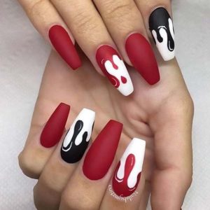 Blood Drip nails