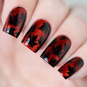 Fall Leaves nails