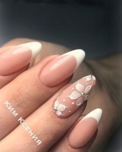 Bridal french manicure