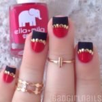 Studded Half Moon