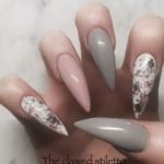 chic gray nails