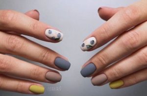 colorful matte nails