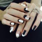 geometric mani with negative space