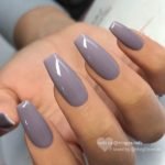glossy gray