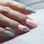 gray and pink design