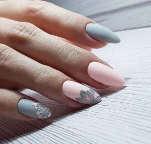 gray and pink design