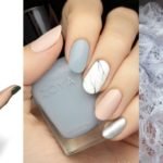 gray nail art