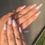 holographic Acrylic Nails