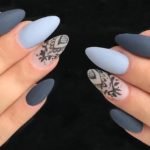 matte blue stiletto
