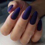 navy blue matte with sparkles