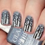 ombre with snowflakes