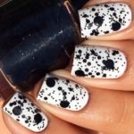 paint splatter mani