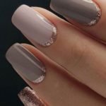 reversed french mani