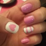 baby pink nail