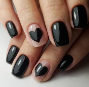 black and nude