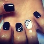 black white dots