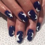 blue and white stars