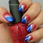 blue white red modern