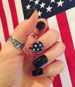 cute 4th of July nail design
