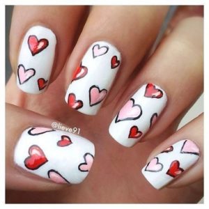 red and pink hearts