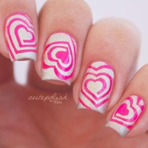 bright pink heart