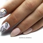 leaves on a white base