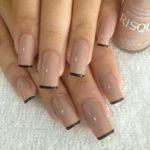 nude with black tips