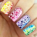 rainbow polka dot
