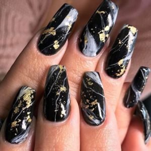 marble black gold