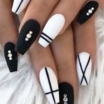 black white striping