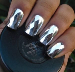 textured chrome silver